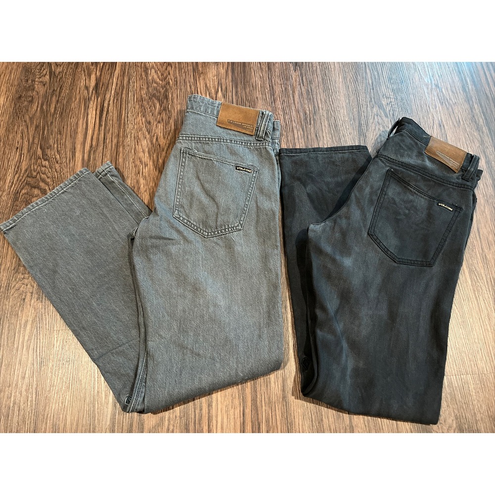 Volcom True To This Jeans Solver Modern Straight Denim Lot of 2 Men's Size 29